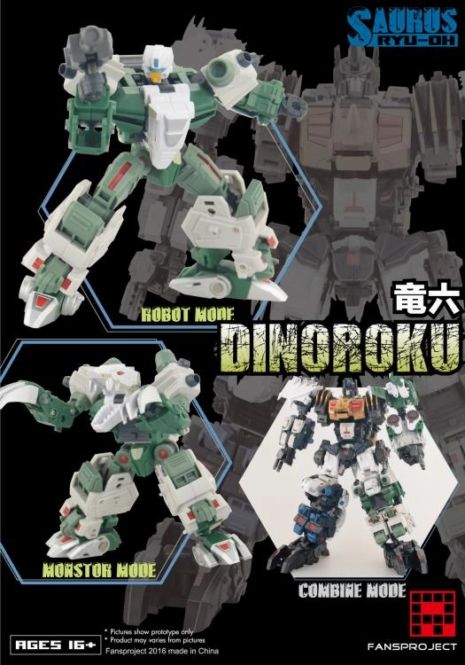 Mythical Figure Fansproject Combiner Ryu-Oh Dinoroku