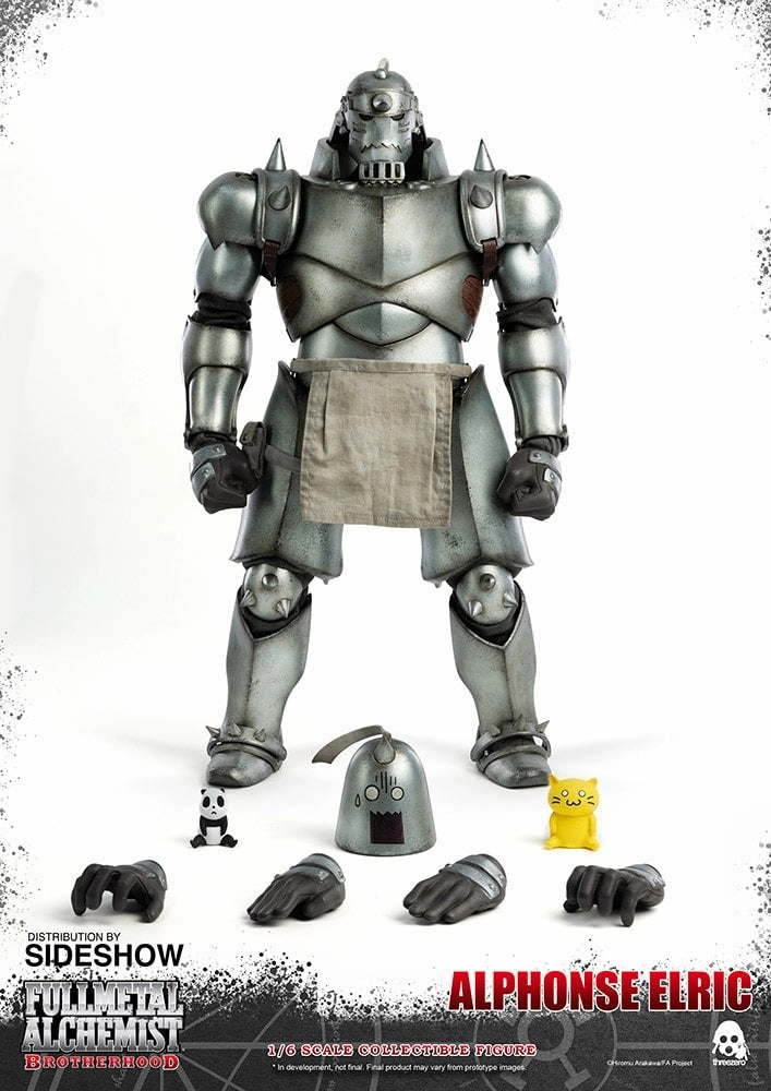 ThreeZero FigZero 1/6 Fullmetal Alchemist: Brotherhood Alphonse Elric Scale Action Figure Premium Hobby Chibi Toy