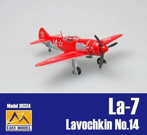 Miniature Item 1:72 Lavochkin La-7 Red No.14 Fighter