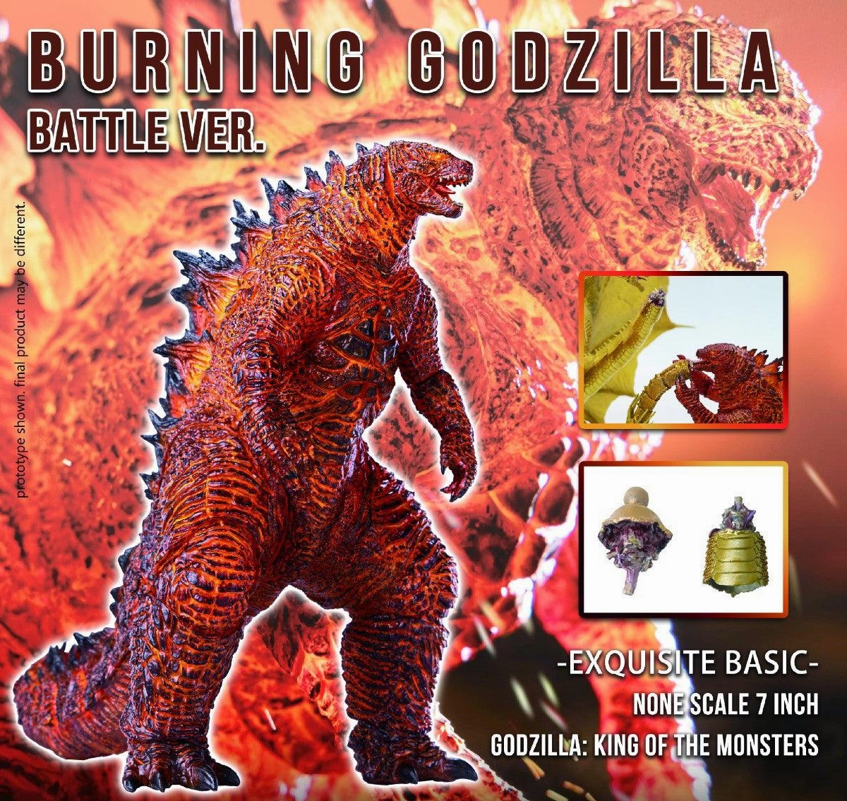 Religious Icon stress relief Burning Godzilla Battle Version Action Figure