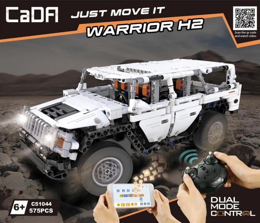 Warrior Hummer H2 Off-Road Car Building Blocks Set Art Sculpture