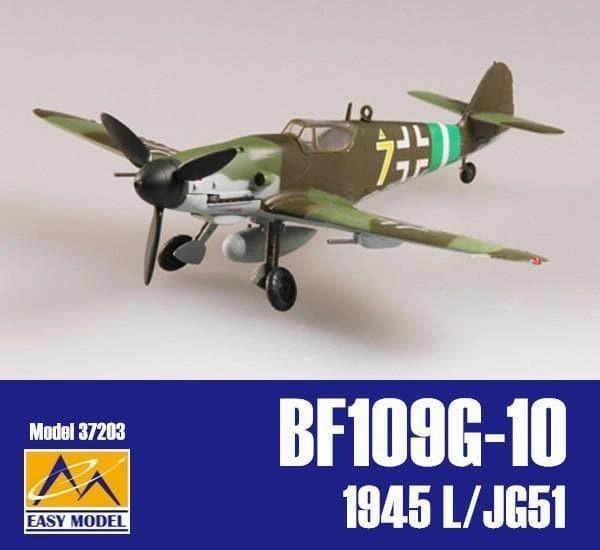 1:72 BF109G-10 1945 L/JG51 Fighter Collectible Model