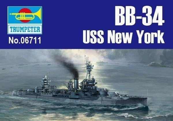 1:700 USS New York BB-34 Warship Assembly Kit Designer Collectible