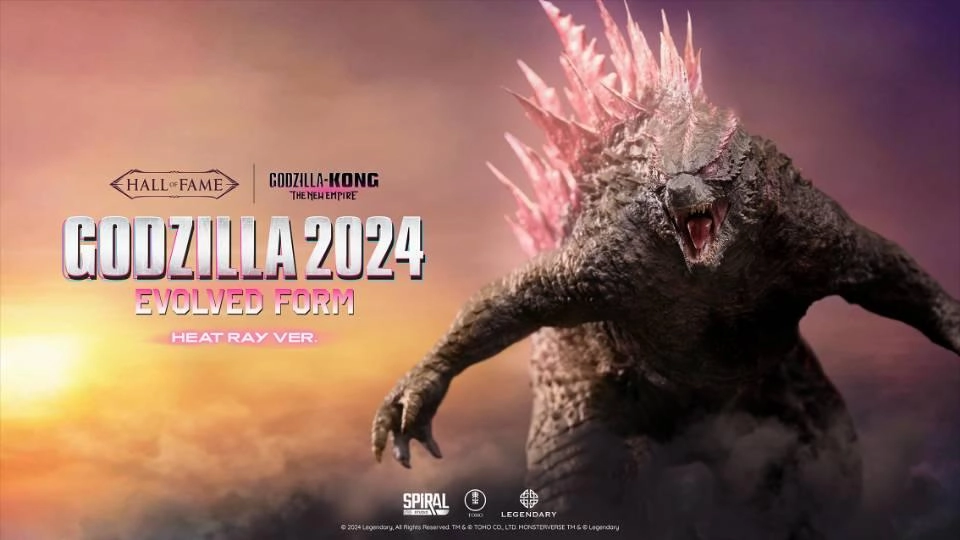 Godzilla 2024 Evolved Form Heat Ray Version Figure Character Display