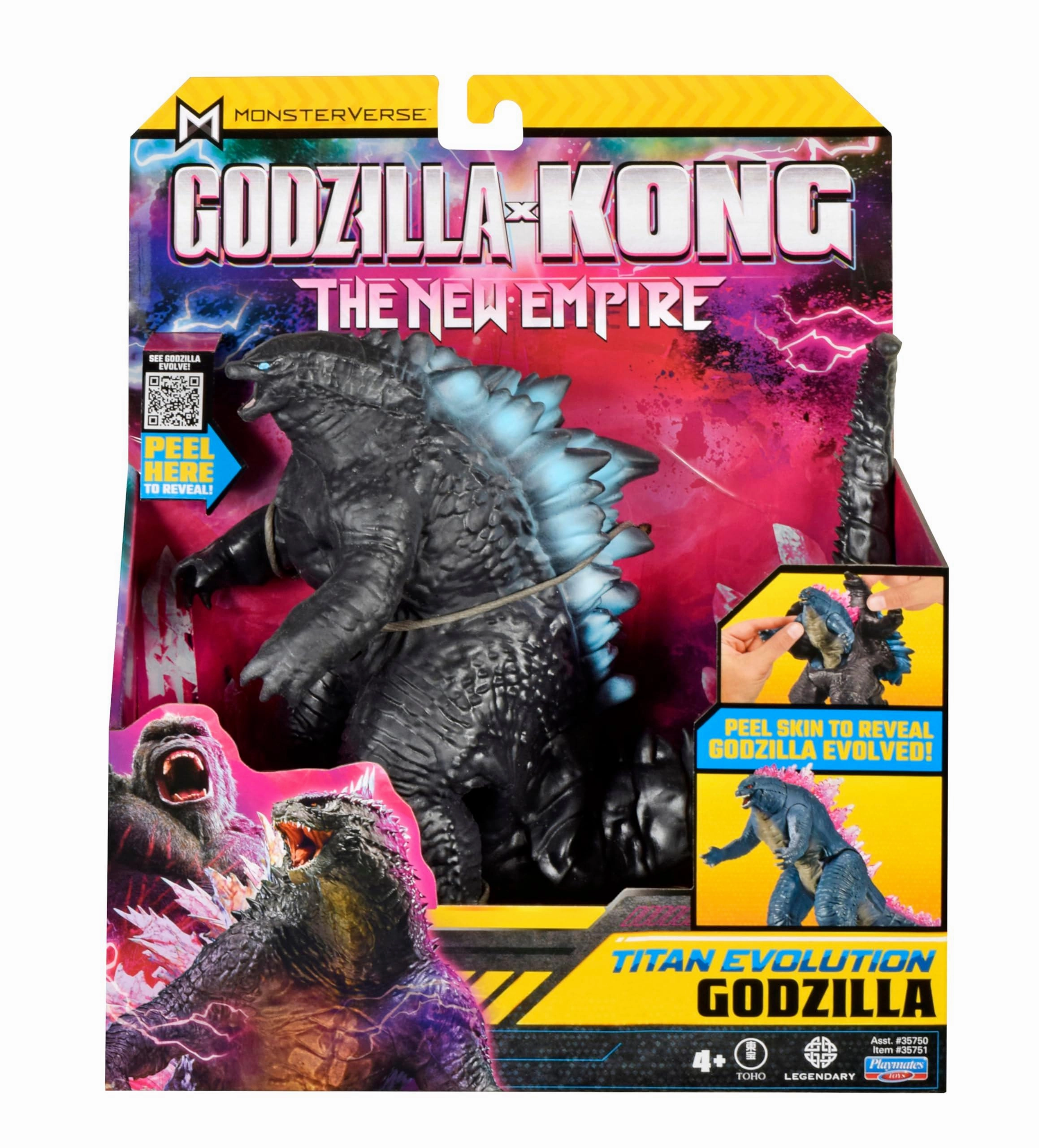 Train Model Global Appeal Godzilla Titan Evolution Peel Skin to Reveal Evolved Action Toy