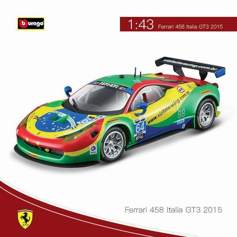 1:43 Ferrari 458 Italia GT3 Daytona 2015 Alloy Model Car Designer Hobby