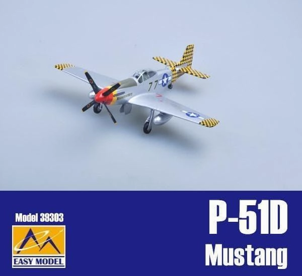 1:48 P-51D Mustang Fighter Durable Material Creative Display