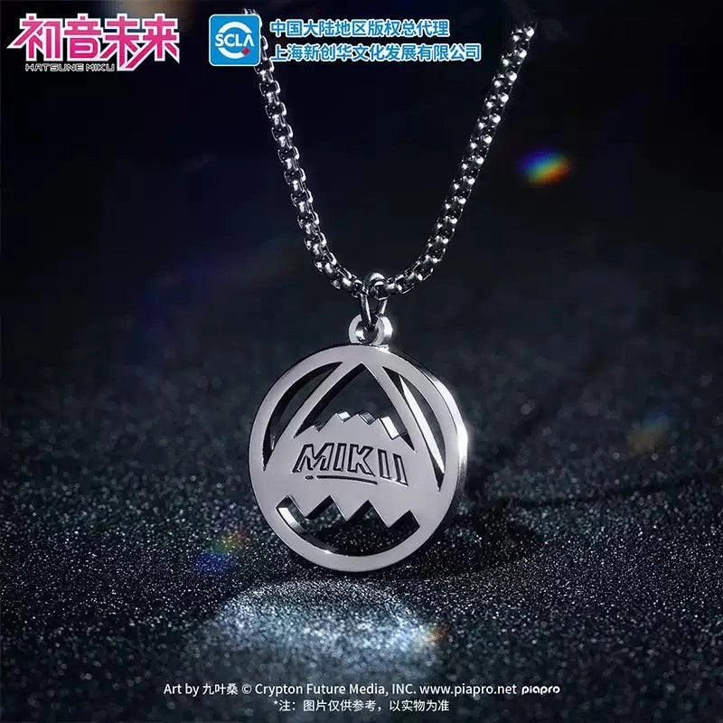 Rubber Toy Character Article Hatsune Miku Rave Singer Zinc Alloy Necklace