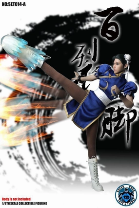 Action Hobby Superhero Pose 1:6 Chun-Li Blue Seamless Figure
