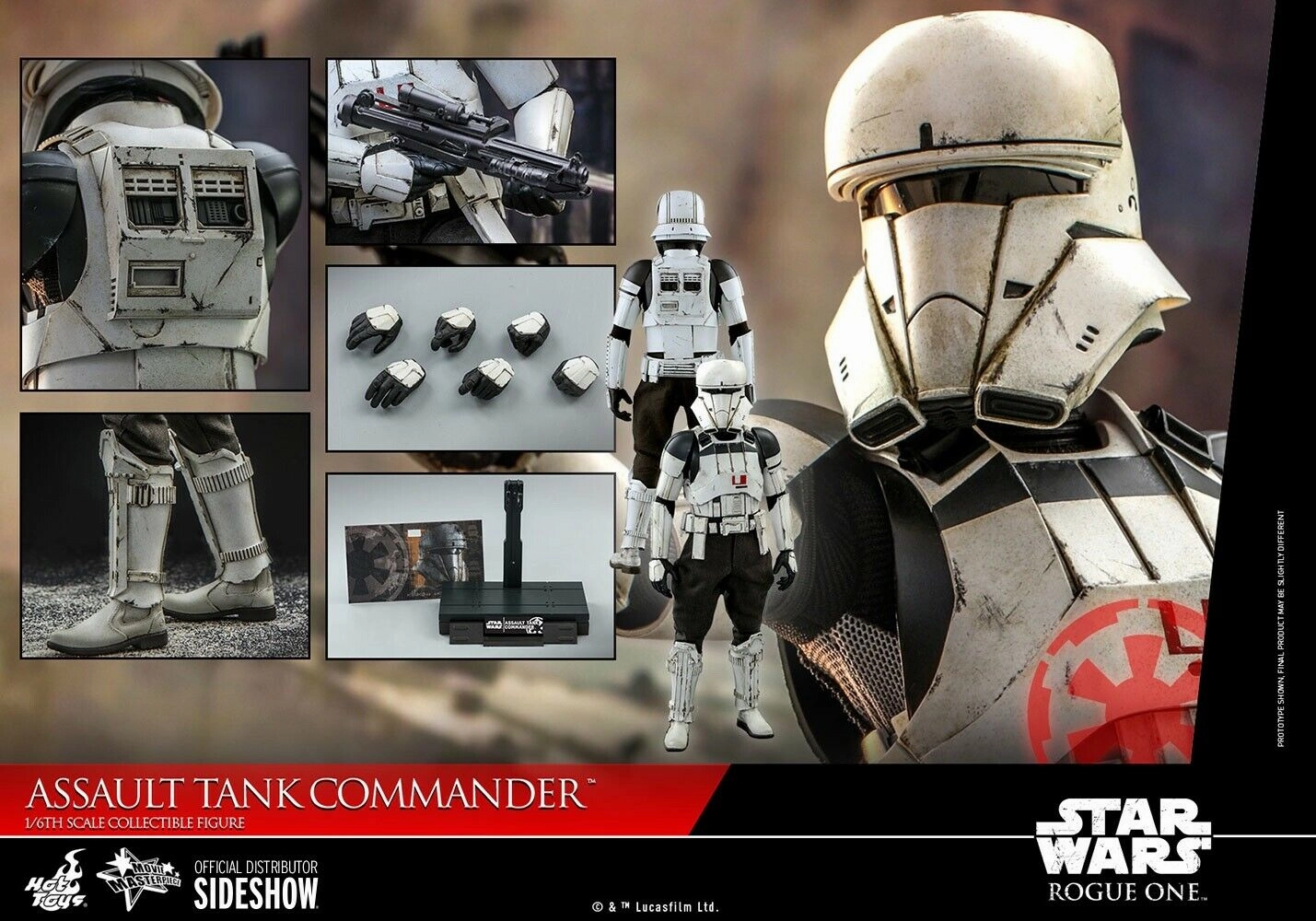 Hot Toys 1/6 Star Wars: Rogue One Assault Tank Commander Sixth Scale MMS587 Limited Object Artisanal Product