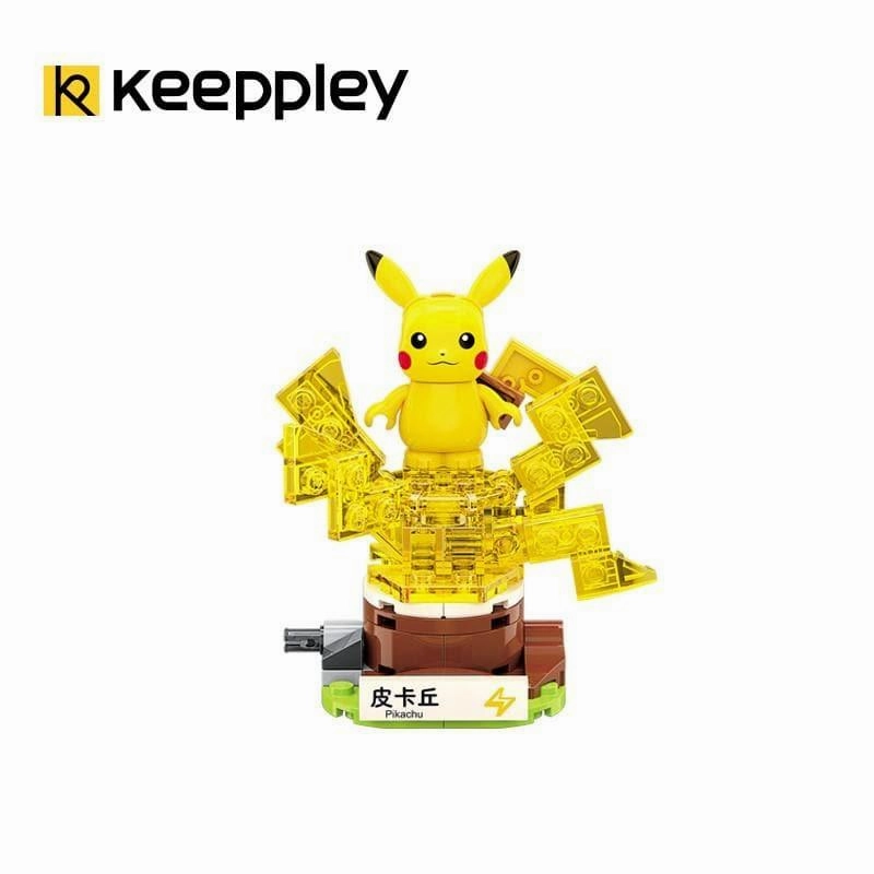 Marvel Hero Workstation Decor Pikachu with Pokeball Mini Building Blocks Set