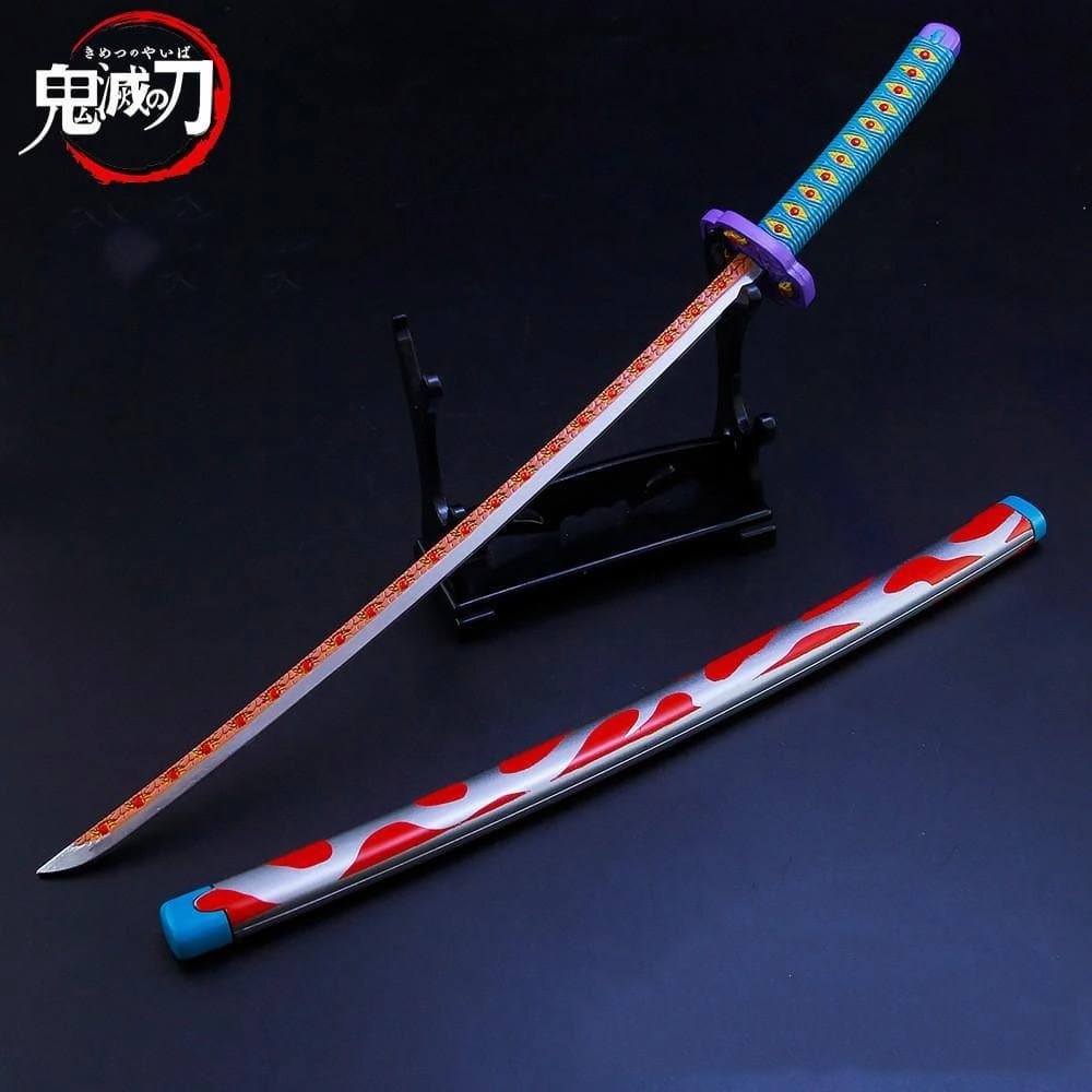 Kokushibo Nichirin Blade Sword Metal Replica Chibi Collectible