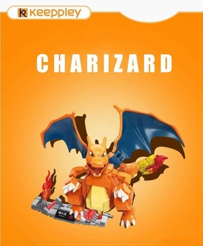 Charizard Building Blocks Set Gaming Sculpture Art Object
