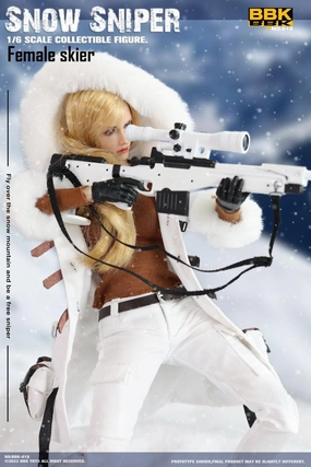 1:6 Snow Sniper Female Skier Action Figure Viral Sensation