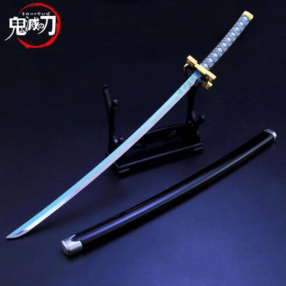 Steampunk Gadget Muichiro Tokito Nichirin Blade Sword Metal Replica