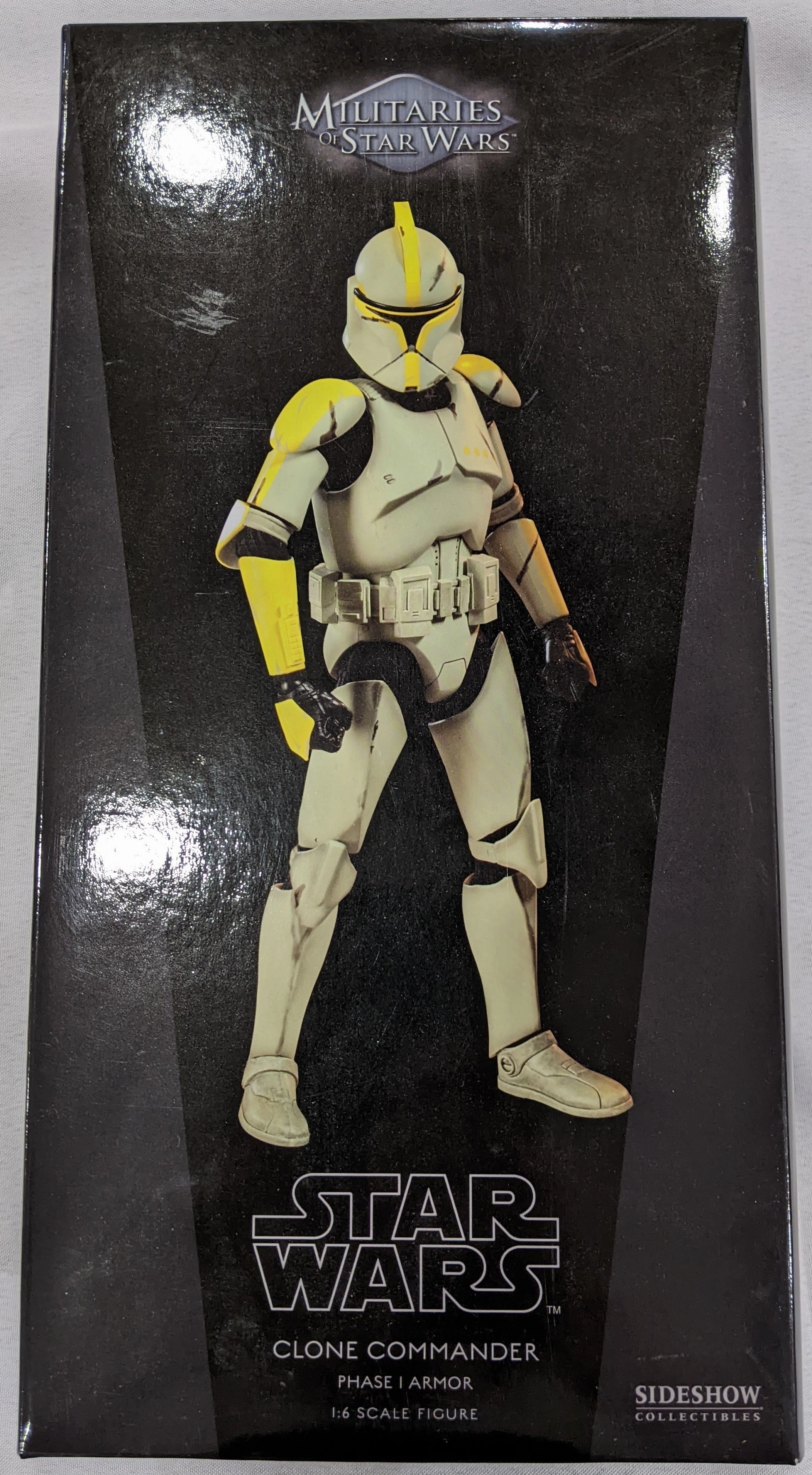Art Masterpiece Sideshow Collectible 1/6 Star Wars Militaries of Star Wars Clone Commander Phase I Armor Sixth Scale Figure *Open Box*