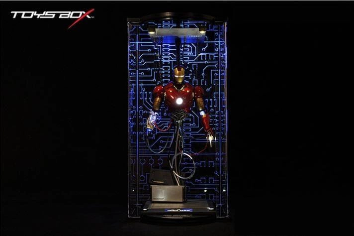 Anime Display 1:6 Iron Man Construction Acrylic Hall of Armor Display Box