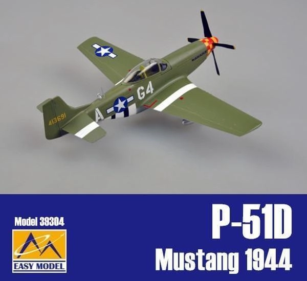 1:48 P-51D Mustang Arval J Roberson 1944 Fighter Non toxic Handicraft Item
