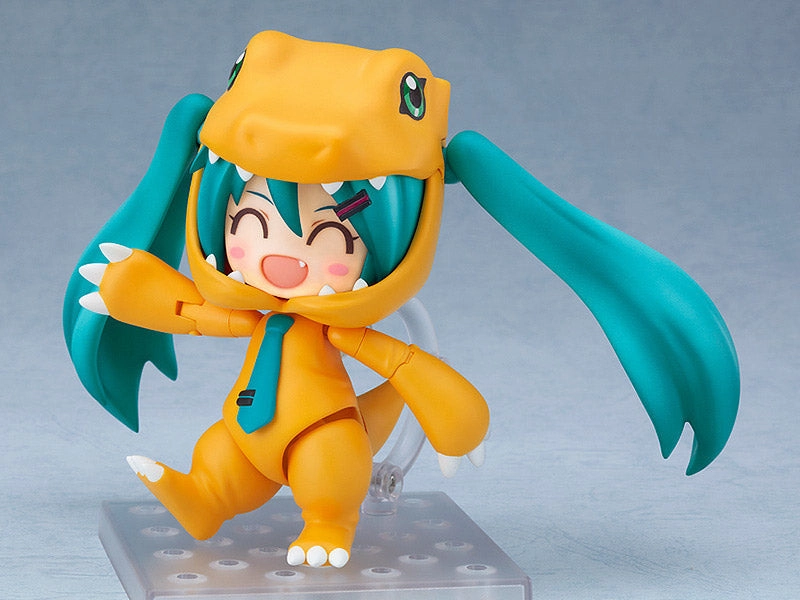 Action Toy Dinosaur Model Nendoroid #1439 Hatsune Miku Kigurumi Agumon Ver. Vocaloid X Digimon