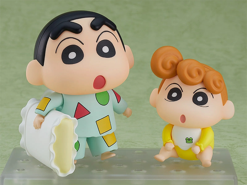Static Pose Designer creation Nendoroid #1565 Shinnosuke Nohara (Pajama Ver.) & Himawari Crayon Shin-chan