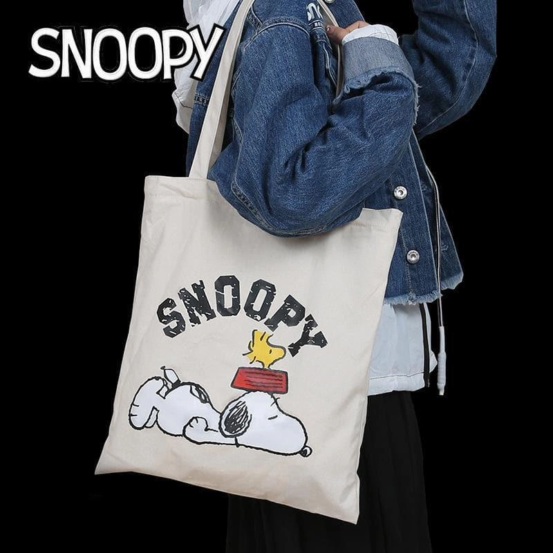 Mecha Robot Designer Product Snoopy Canvas Shopping Tote Bag