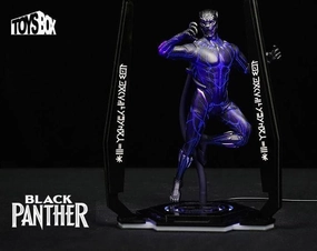 Handicraft Item Regional Specialty 1:6 Black Panther UV Light Display Base Stage