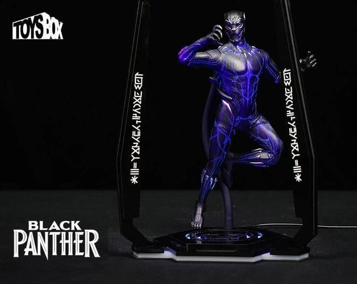 Handicraft Item Regional Specialty 1:6 Black Panther UV Light Display Base Stage