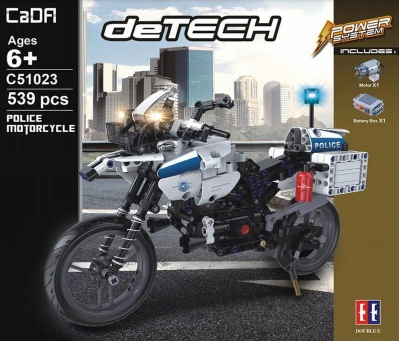 Gift For Him Police Motorcycle Building Blocks Set