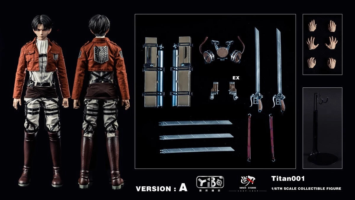 Non toxic 1:6 Captain Levi Action Figure