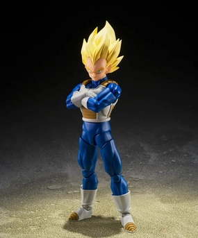 Display Shelf Superhero Statue S.H. Figuarts Dragon Ball Z Super Saiyan Vegeta (Dangerous Pride) Action Figure