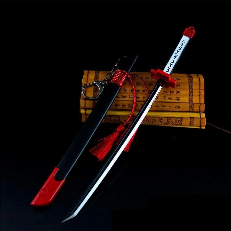 PVC Object Chibi Statue Akame Murasame Samurai Metal Sword Replica