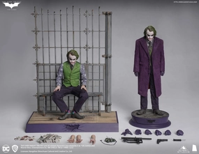 Queen Studio x InArt 1/6 The Dark Knight Joker Premium Edition Sixth Scale Figure 2 Figure Set Pt A001P1 (Sculpted Hair) Cute Mascot