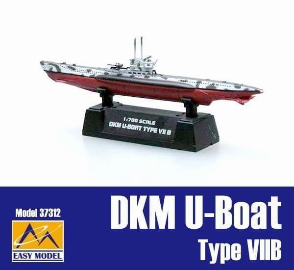 Standing Pose Exhibition Ready 1:700 DKM U-Boat Type VIIB U7B Submarine