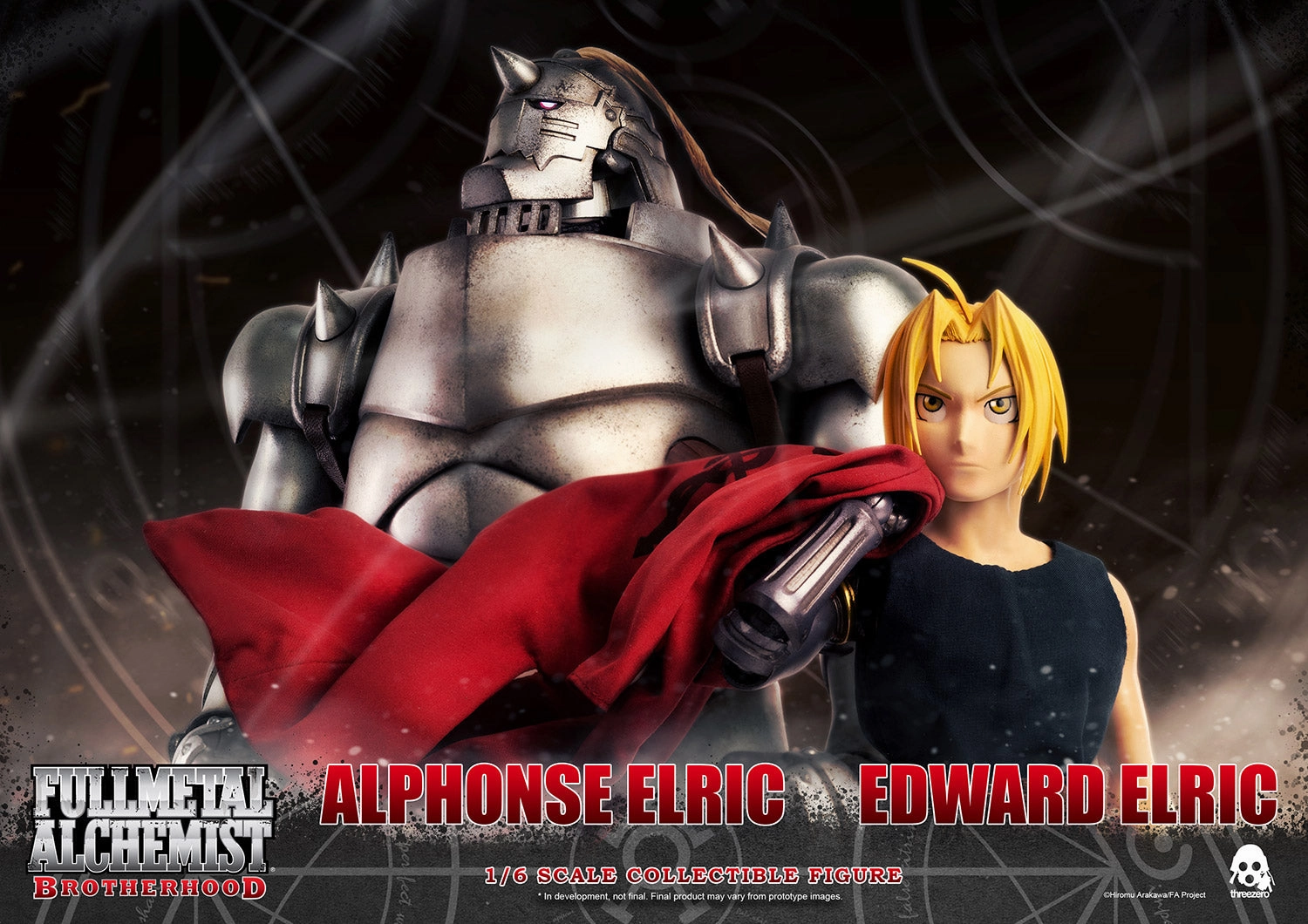 Chase Variant ThreeZero FigZero 1/6 Fullmetal Alchemist: Brotherhood Edward & Alphonse Elric Twin-Pack Scale Action Figure