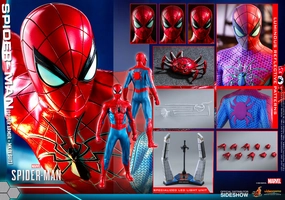 Variant Cover Ancient Sculpture Hot Toys 1/6 Marvels Spider-Man Game Spider Man (Spider Armor - MK IV Suit) Sixth Scale Figure VGM43