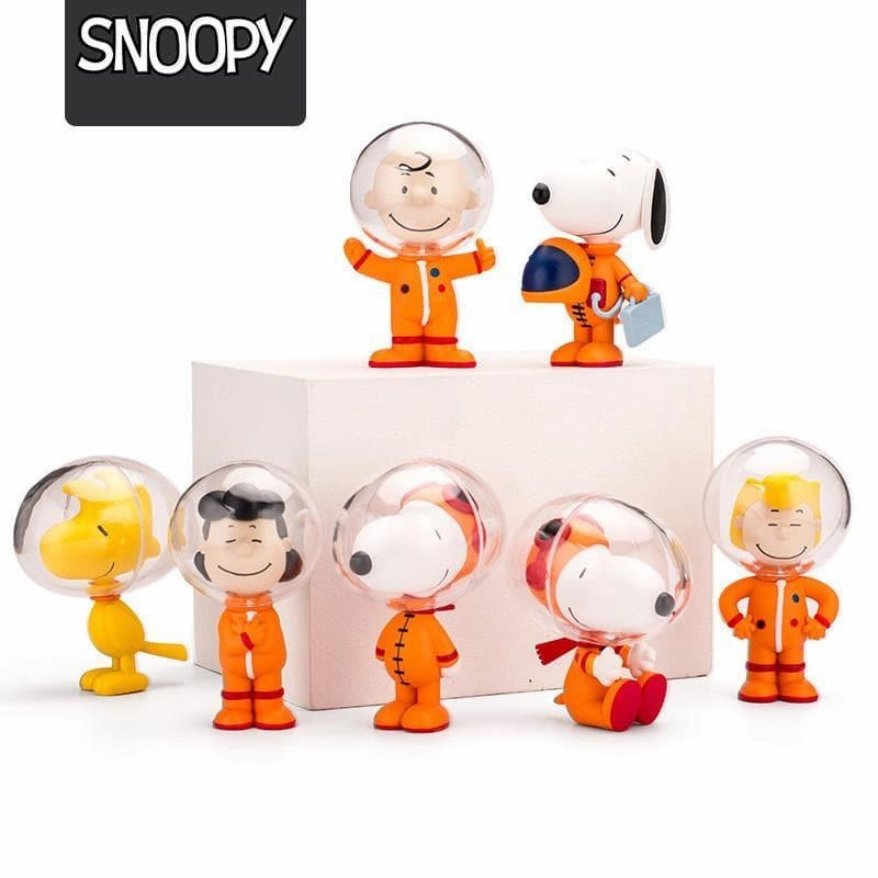 Snoopy Astronauts Mini Figure Action Statue Fine Detail