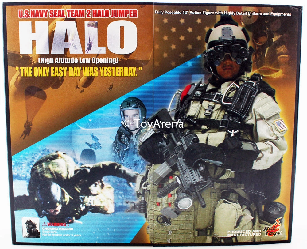 Character Showcase Hot Toys 1/6 Halo High Altitude Low Opening US Navy Seal Team 2 Halo Jumper Action Figure