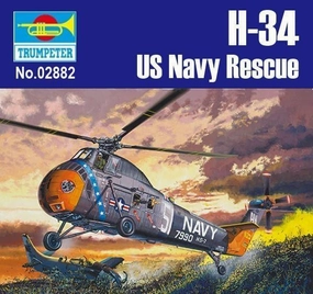 Chibi Display 1:48 H-34 US Navy Rescue Rotorcraft Assembly Kit