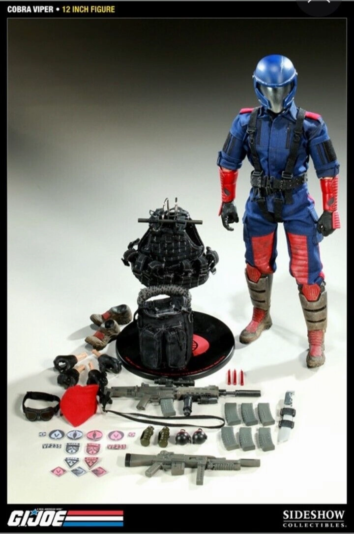 Sports Player Sideshow Collectible 1/6 G.I. Joe Cobra Infantry Viper Sixth Scale Figure