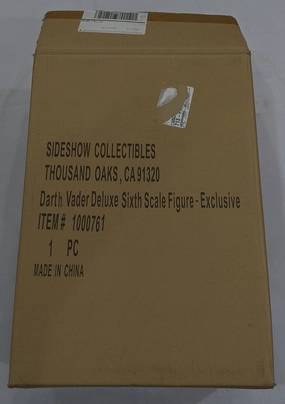 Sideshow Collectible 1/6 Star Wars Darth Vader Deluxe Sixth Scale Figure *Open Box* Wood Carving Coffee Table