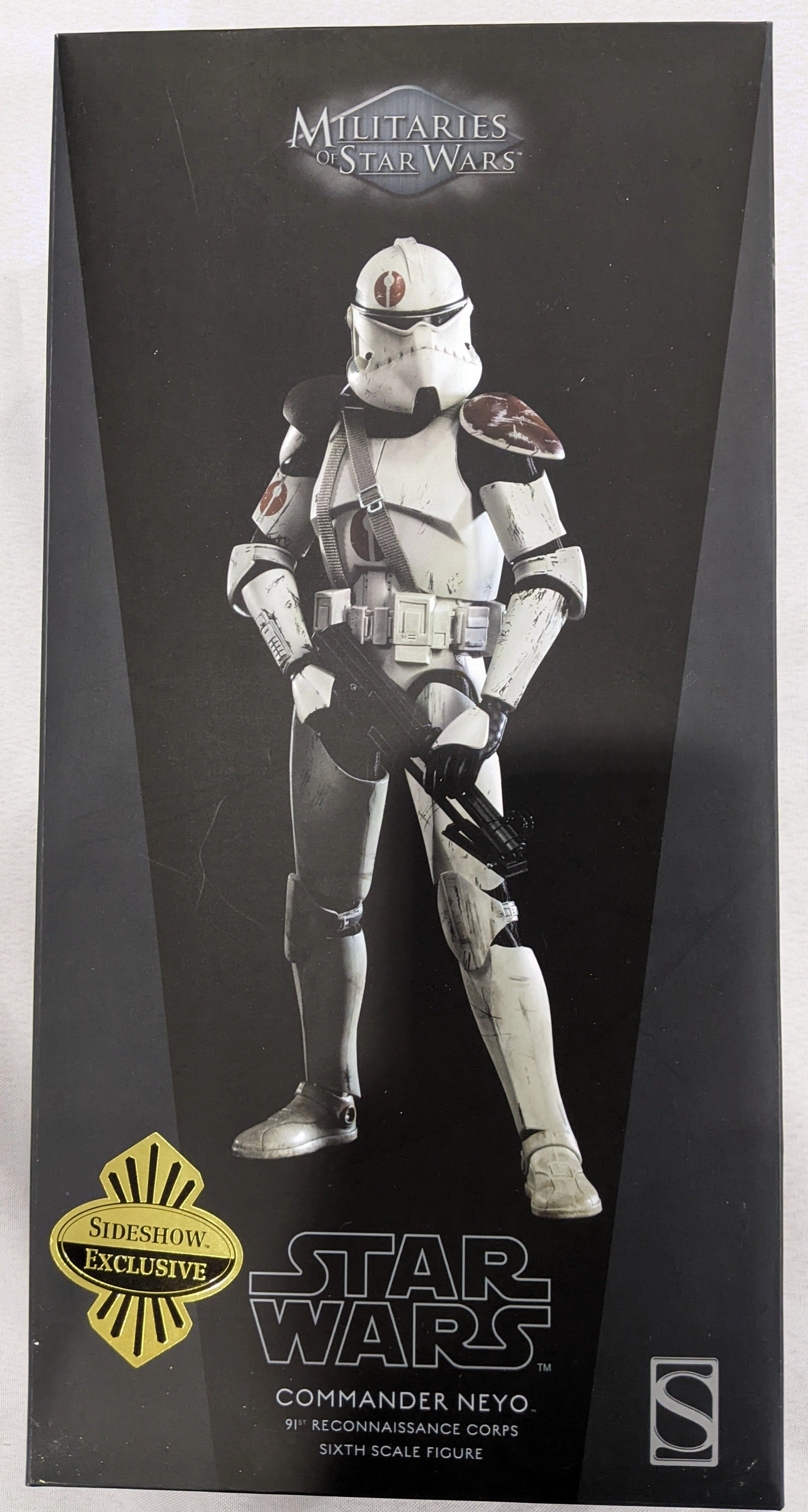Sideshow Collectible 1/6 Star Wars Militaries of Star Wars 91st Reconnaissance Corps Commander Neyo Sixth Scale Figure *Open Box* Desktop Decor