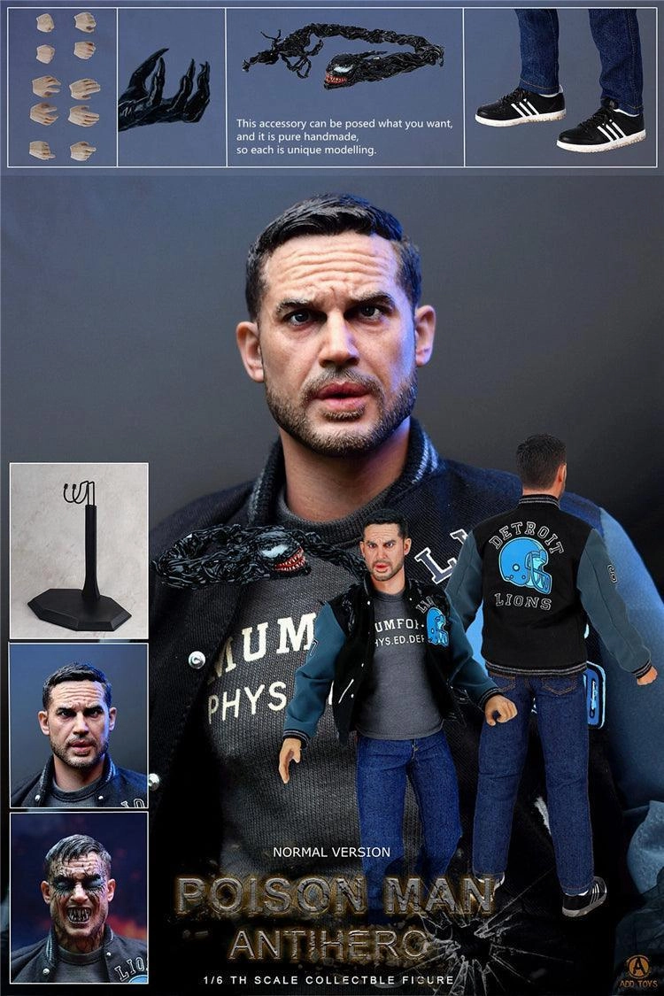 Interchangeable Part Chibi Piece 1:6 Poison Man Anti-hero Action Figure