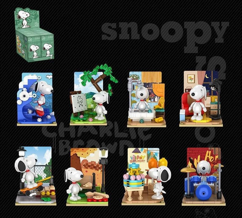 Snoopy Leisure Time Building Blocks Figure Blind Box Movie Goods Global Phenomenon