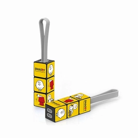 Snoopy Rubik's Cube Universal Charging Cord Cable Key Chain Collectible Creation