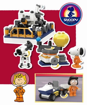 Snoopy Space Lunar Traveler Building Blocks Set Japanese Anime Anime Hobby