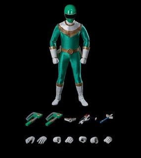 ThreeZero FigZero 1/6 Power Rangers Zeo Ranger IV Green Scale Action Figure Superhero Pose