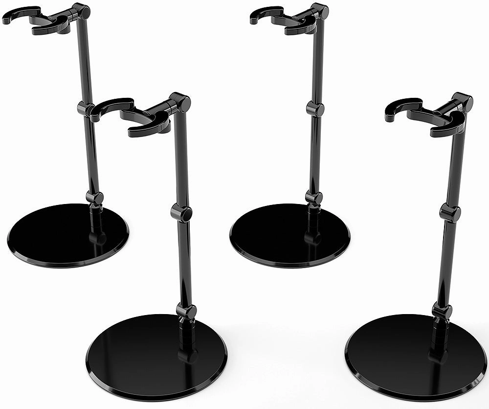 The Simple Stand mini x4 Black (for Small Figures & Chibi Figures) Robot Article Action Pose