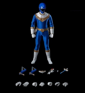 Street Art ThreeZero FigZero 1/6 Power Rangers Zeo Ranger III Blue Scale Action Figure