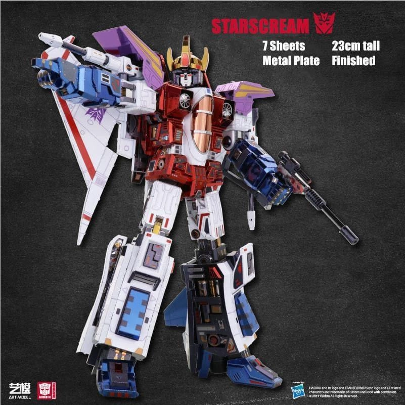 Transformers Starscream Metal Assembly Kit Appreciating Asset Complete Collection