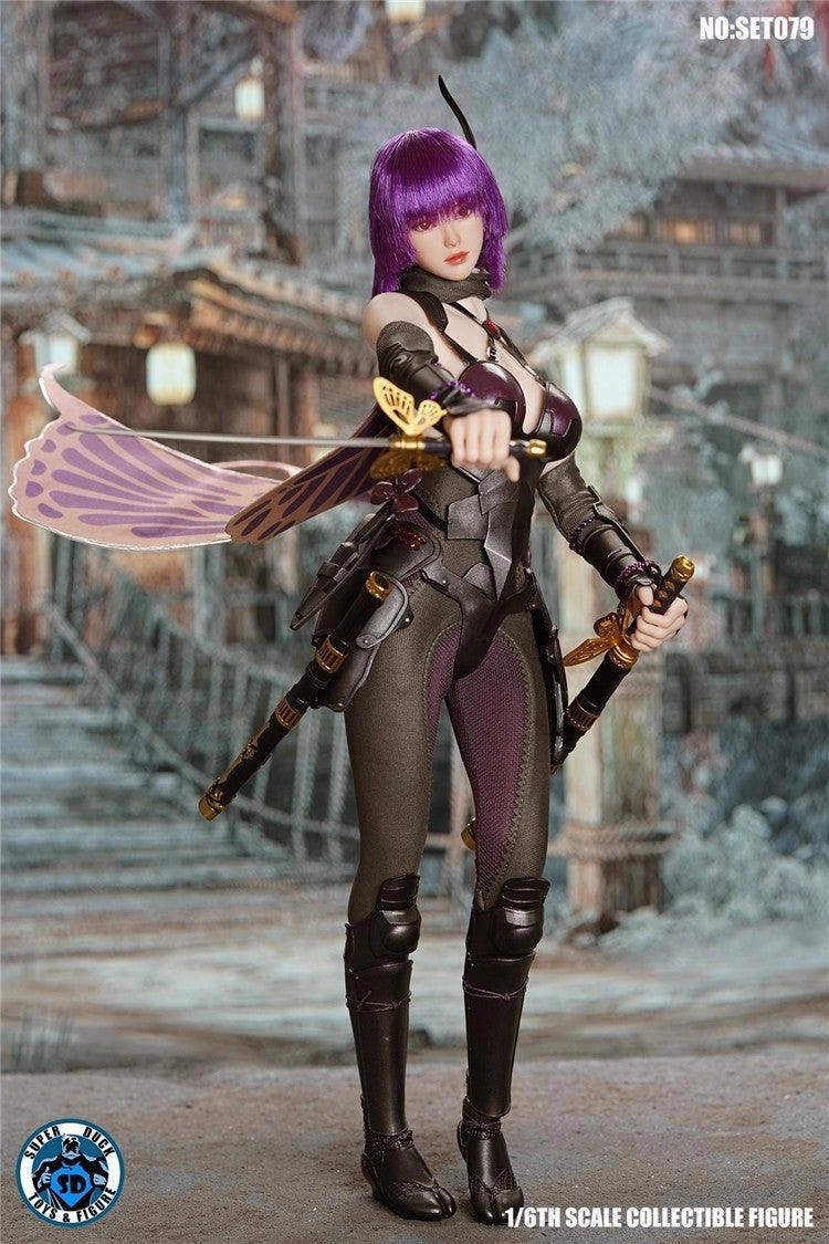 1:6 Sexy Female Ninja Seamless Figure Gaming Creation Impressionist Art